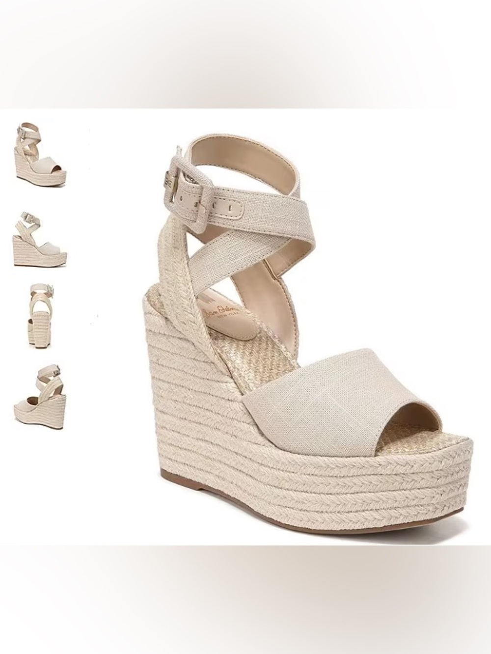 7.5 Sam Edelman Vada Espadrille Wedge Sandals